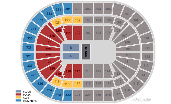 Staples Center Floor Seating Chart
