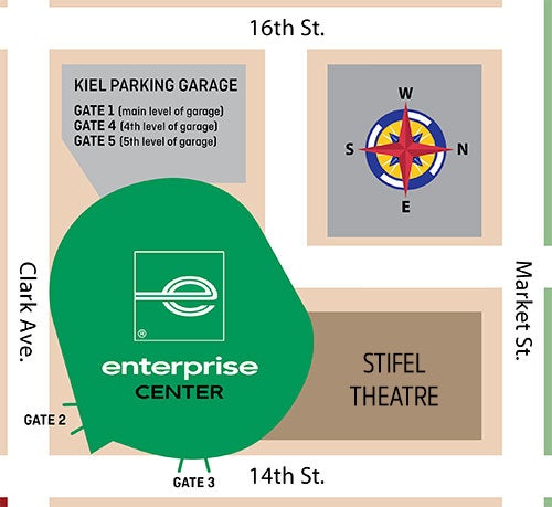 Tickets to St. Louis Blues Parking at Enterprise Center Parking